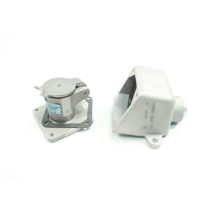 Crouse-Hinds Pin & Sleeve Receptacle, 20 A, 600V AC, 2 Pole, Screw Terminals Wire Connection Type NEMA 4 AR221
